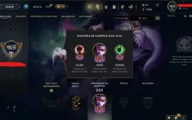 Conta League of Legends Full Acesso - 146 Champs e 238 Skins