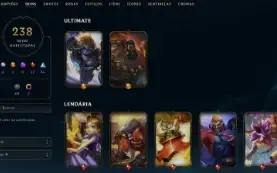 Conta League of Legends Full Acesso - 146 Champs e 238 Skins