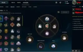 Conta league of legends full skins D3