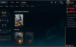 Conta league of legends full skins D3