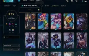 Conta league of legends full skins D3