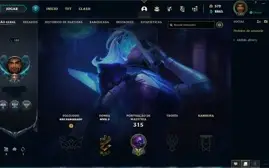 Conta League of Legends Nível 180 com 67 skins habilitadas