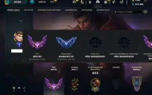 Diamante 3 com TODOS os champs e 273 Skins + 10 Vitoriosas