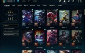 Conta prata 3 com 85 Champs e 41 Skins