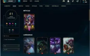 Conta prata 3 com 85 Champs e 41 Skins