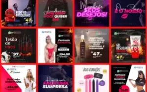 Pack De Artes  Editáveis Eroticos No Canva