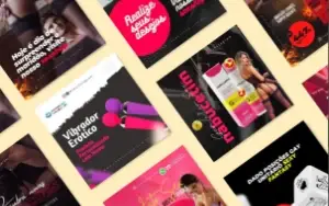 Pack De Artes  Editáveis Eroticos No Canva