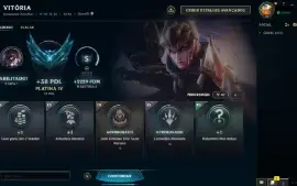 conta league of legends platina