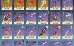 Conta END GAME com muitos personagens 5* e constelações