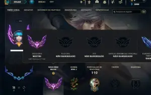 Mestre com 65 Champs e 21 Skins