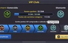 Conta 8 Ball Pool, com 17 lendárias e vip esmeralda