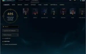 Conta Lol - Skins Raras - Platina Solo e Flex