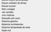 LEAGUE OF LEGENDS CONTA... 50 SKINS E 95 CAMPEÕES - P3