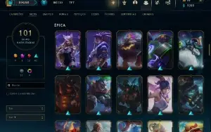 Fullacesso - Conta De 2017 - 101 Skins - Level 309 - 130 Cam