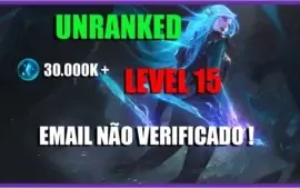 CONTA SMURF LV 15 30K DE ESSENCIA AZUL EMAIL NÃO CONFIRMADO