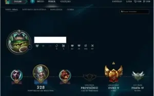 league of legends Gold V (+ de 100 skins)