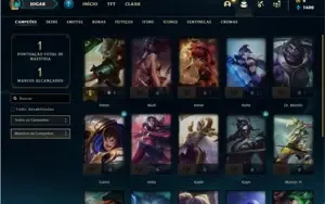 Conta Bronze 3 com 20 Champs e 1 Skin + 1 Fragmento de skin