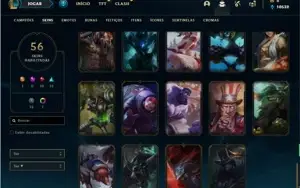 Conta bronze 4 com 92 Champs e 56 Skins ( mais de 50 jogos )