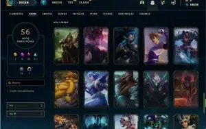 Conta bronze 4 com 92 Champs e 56 Skins ( mais de 50 jogos )