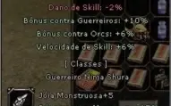 SHURA 5 SKILLS P E ITENS