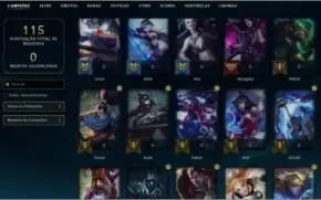 Conta lol League of Legends - Platina 1