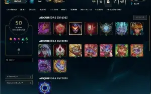 Prata 4 com 40 Champs e 6 Skins +2 Fragmentos
