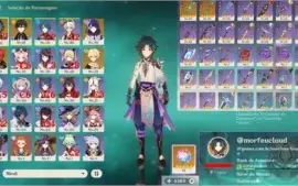 CONTA XIAO C1 + JADE  ZHONGLI + RAIDEN + DILUC + MONA / AR55