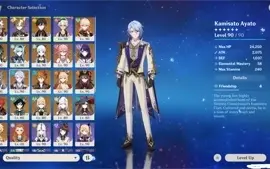 AR59|RAIDEN C3|EULA C1|AYATO| 20 chars 5* | 18 Armas 5*