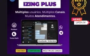 Izing Plus 2024 - Sistema Crm - Multiplos Canais - Anual