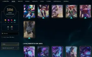 Platina 3 com TODOS os champs e 308 Skins + UrfWick