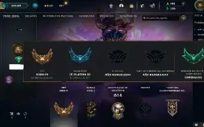 Platina 3 com TODOS os champs e 308 Skins + UrfWick