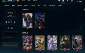 🔥 CONTA LOL – 314 SKINS, NÍVEL 292, TODOS OS CAMPEÕES 🔥