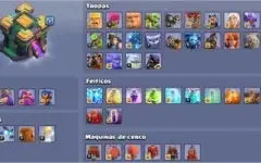 Combo de contas clash of clans 2 th 14 fulll