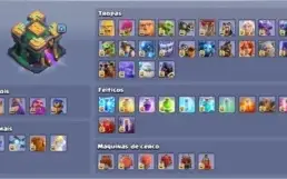 Combo de contas clash of clans 2 th 14 fulll