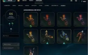 Conta League of Legends - 388 Skins - Diamante V