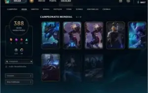 Conta League of Legends - 388 Skins - Diamante V