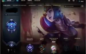 Conta League of Legends - 388 Skins - Diamante V