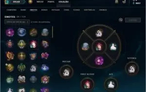 Conta League of Legends - 388 Skins - Diamante V