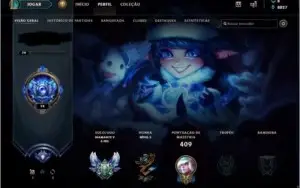 Conta League of Legends - 388 Skins - Diamante V