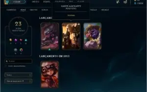 Conta Prata 3 - 75 Champs - 23 Skins - 70 ìcones e 14 Senti.