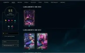Conta Prata 3 - 75 Champs - 23 Skins - 70 ìcones e 14 Senti.