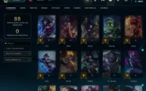Conta sem elo lol upada a mão