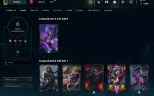 Conta sem elo lol upada a mão