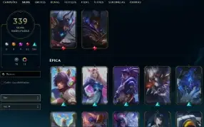 Conta LoL 339 Skins + Valorant