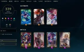 Conta LoL 339 Skins + Valorant