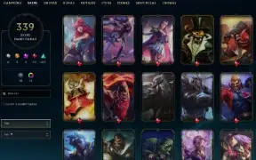 Conta LoL 339 Skins + Valorant