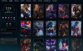 Conta LoL 339 Skins + Valorant