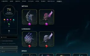 Conta LoL 339 Skins + Valorant