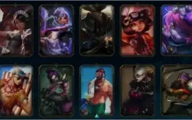 Conta Platina 4 135 campeões/102 skins 60% de winrate