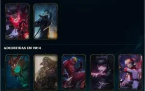 Conta Platina 4 135 campeões/102 skins 60% de winrate